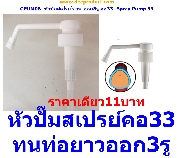 CPUM06-หัวปั๊มสเปรย์ขาว คอ33- Spray Pump